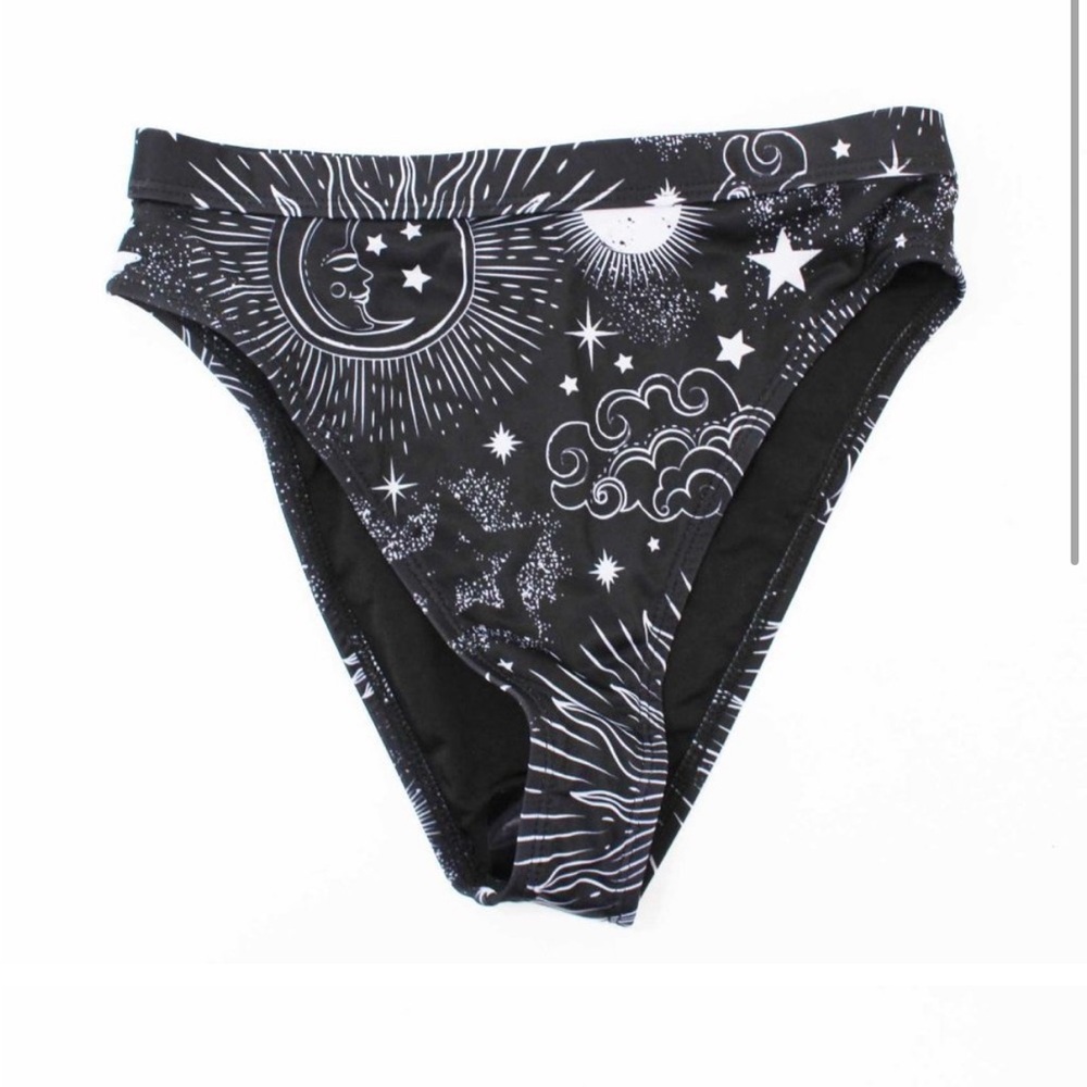 I heart Raves Celestial Print High Waist Bottom
